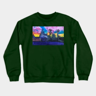 Pasadena City Hall Sunset Crewneck Sweatshirt